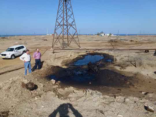 被隨意排放的鑽井廢棄物