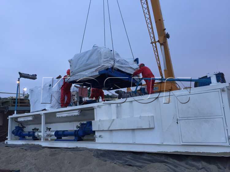 圖1-1 泥漿不落地處理係統進入新疆油田